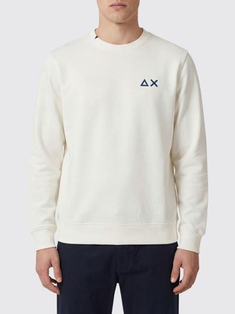 Sun 68 Felpa a girocollo in misto cotone con logo Sun68