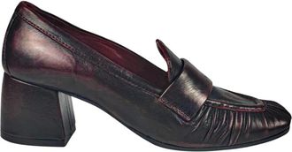 Lorena Paggi Mocassini 52650 - Dames - Pumps - Rood - 38 EU - Leer - Schoenen