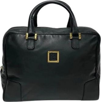 Loewe Pre-owned Handbags, female, Black, Size: ONE SIZE Pre-owned Leather handbags
