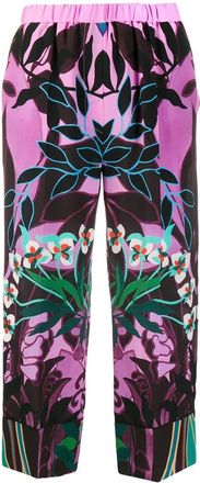 Valentino Garavani Mirrored Orchid Print Culottes