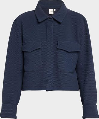 Lune Active Moon Cropped Knit Blouse