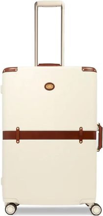The Bridge Koffer met leren afwerking - Beige