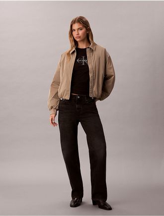 Calvin Klein Jeans Calvin Klein Womens 90s Straight Jeans - Black - 24W x RL