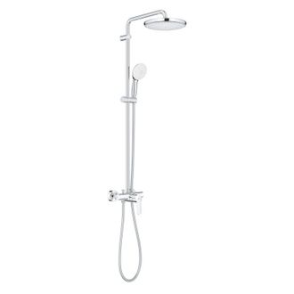 GROHE Columna Ducha Monomando Cromo Con Cabezal Blanco Tempesta System 250 De Grohe