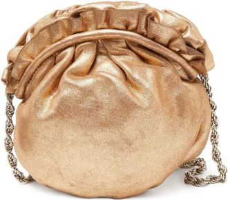 Elie Tahari Borsa a spalla con ruches Pre-owned - Oro