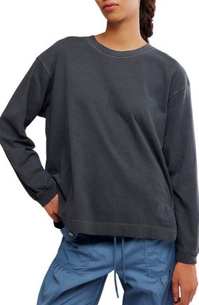 Free People FP Movement Hustle Layer Knit Top in Washed Black at Nordstrom, Size X-Small