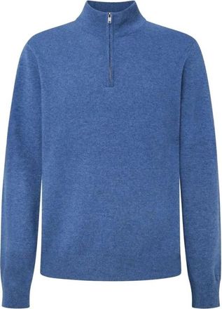 Hackett Heren, Truien, Blauw, Maat: 2XL Kasjmier