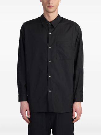 Attachment cotton shirt - Black