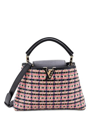 Louis Vuitton Capucines Bag Woven Raffia and Leather BB satchel - Black