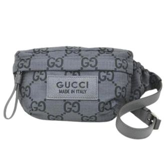 Gucci Pre-owned Nylon Belt Bag - Heren - Vintage Heuptassen - Zwart - ONE Size - Nylon - Vintage