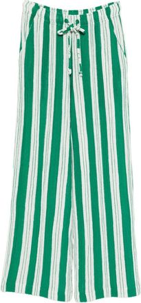 Mira Mikati pyjama style trousers - women - Cotton/Polyester - 36 - Green