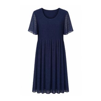 2-Biz Kleedjes, Dames, Blauw, XL, Midi Jurk