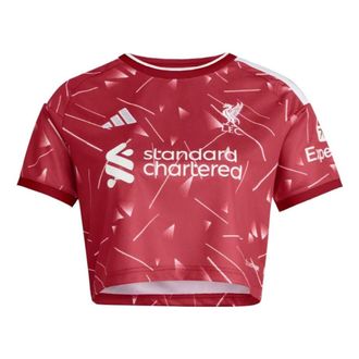 adidas (WMNS) adidas Liverpool FC 26/27 Home Crop Asia Sizing Active Maroon KB8260