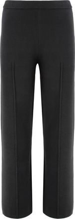 Calvin Klein Gebreide broek - Dames - Wijde Broeken - Zwart - XS - Broeken