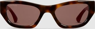 Gucci Cat-eye Sunglasses, Beige