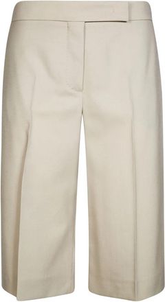 Max Mara Mxsumile Bermuda - Dames - Korte Broeken - Beige - S - Korte Broeken
