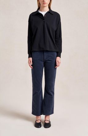 La Ligne Cassie Polo in Black at Nordstrom, Size X-Small