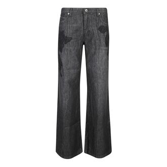 Ermanno Scervino Mujer, Vaqueros, Negro, Talla: S