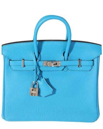 Herm&egrave;s Blue Togo Birkin 25 Phw (Authentic Pre-Loved)