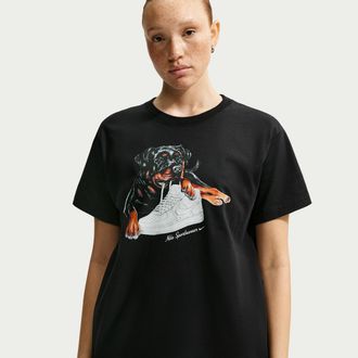 Nike Womens Nike Sportswear Classic Oversized T-Shirt in Black | IM6429-010