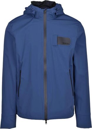 Museum Technical Waterproof Jacket With Zip Closure And Reflective Accents