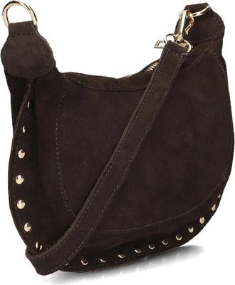 Notre-V Monica Suede - Dames - Schoudertassen - Bruin - ONE Size - Su&egrave;de - Tassen
