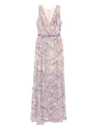Saiid Kobeisy Embroidered Long Dress