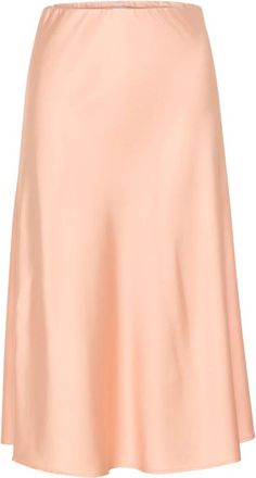 Saint Tropez Disa SZ Skirt - Dames - Midirokken - Roze - S - Rokken