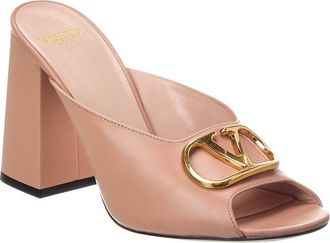 Valentino Vlogo Signature Leather Sandal