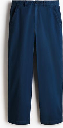 H&M Baumwollchino in Relaxed Fit - Blue