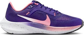Nike Womens Pegasus 40 Sneakers In Court Purple/white/black/coral Chalk