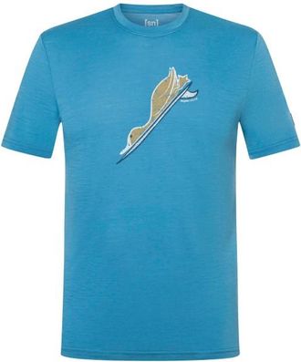 super.natural Duck Dive Tee Merinoshirt f&uuml;r Herren | blau