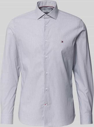 Tommy Hilfiger Tailored Slim Fit Businesshemd aus Baumwoll-Mix in Black, Gr&ouml;&szlig;e 38