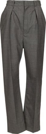 Christophe Lemaire Broeken, Dames, Grijs, M, Wol, Soft Broeken