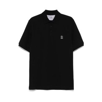 Brunello Cucinelli Polo Jumper with Graphic Print