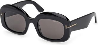 Tom Ford Ft 1219 01A Zonnebrillen - unisex - Zonnebrillen - Zwart - 53 MM - Accessoires