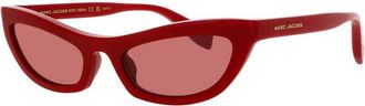 Marc Jacobs Ladies Red Rectangular Sunglasses MJMARC797SC9AO2