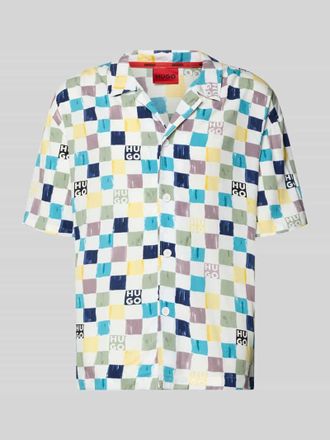 HUGO BOSS Relaxed Fit Freizeithemd aus reiner Viskose Modell BEACH in Royal, Gr&ouml;&szlig;e XXL