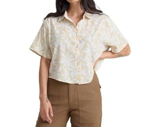 Roark Bless Up Camp Shirt In Sand