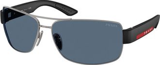 Prada PS B52S 5AV06A Mens Sunglasses Gunmetal Size 65