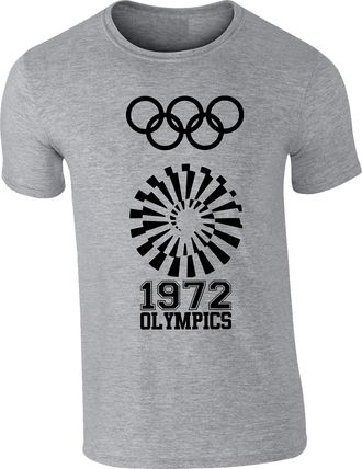 Generic 1972 Summer Olympics T-Shirt Miss Trunchbull Munich Massacre Fancy Game Lovers Unisex Gift Tee Top (H Grey, S)