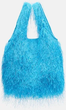 Dries Van Noten Bolso Marche Medium con flecos