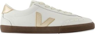 Veja Sneakers Goud - Dames - Sneakers - Wit - 37 EU - Leer - Schoenen