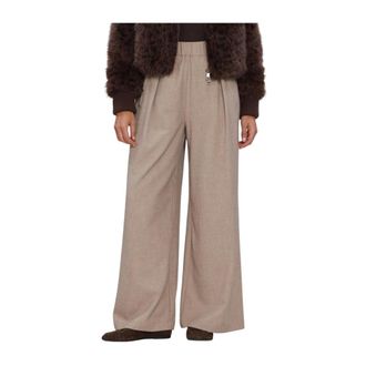 Circle Of Trust Broeken, Dames, Beige, XL, Leer, Marlon Pants