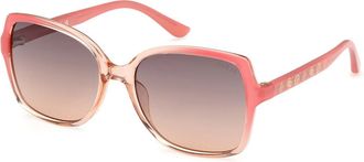 Guess GU00100 74B Womens Sunglasses Pink Size 55
