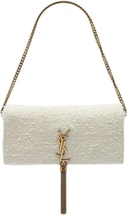 Saint Laurent Pre-owned Saint Laurent Tweed Monogram Kate 99 Tassel Bag Ladies 6IU1ZP90KOBJHM8A