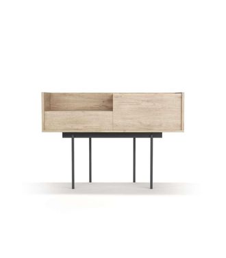 HERDASA Herdasa - Recibidor Modelo 673 Acabado Roble, 84cm(alto) 122cm(ancho) 42cm(prof.)