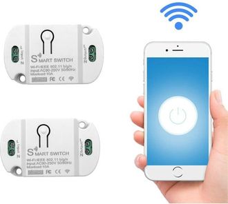 OEM Interruptor De Luz Inteligente Tuya Wifi, Interruptor Inteligente Wifi, Interruptor Inteligente Diy De 10 A Compatible Con Alexa, Google Home (paquete