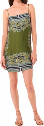 Misa Maxine Mini Dress In Green