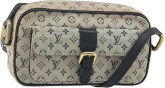 Louis Vuitton Pre-owned Cross Body Bags, female, Blue, Size: ONE SIZE Pre-owned Vintage Canvas Cross Body Bag
